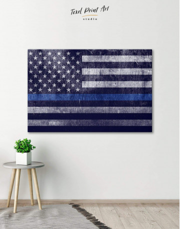 Modern Flag Of The USA Canvas Wall Art