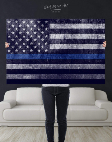 Modern Flag Of The USA Canvas Wall Art - image 4