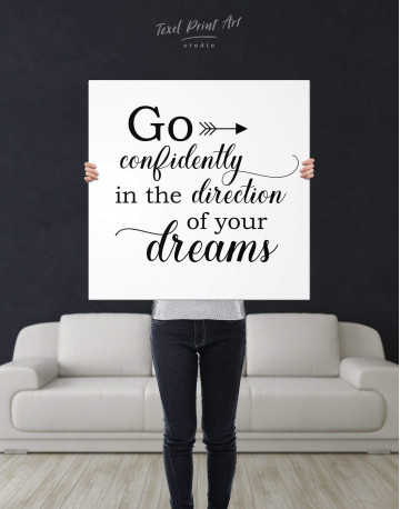 Go Confidently In The Direction Of Your Dreams Canvas Wall Art - image 2