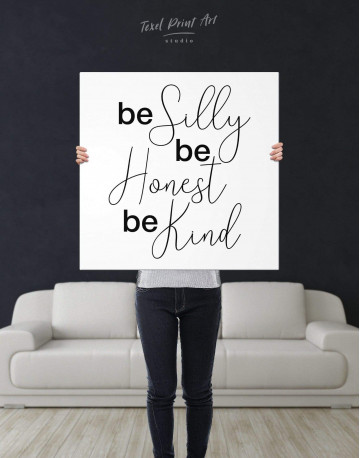 Be Silly Be Honest Be Kind Canvas Wall Art - image 2