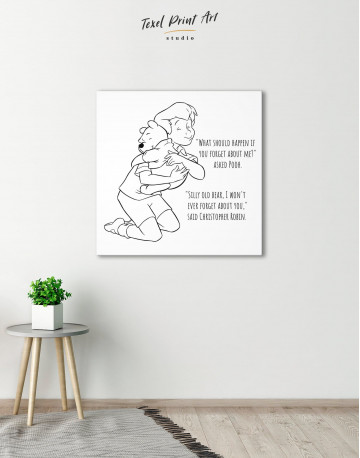 Winnie the Pooh Quote Canvas Wall Art - image 3