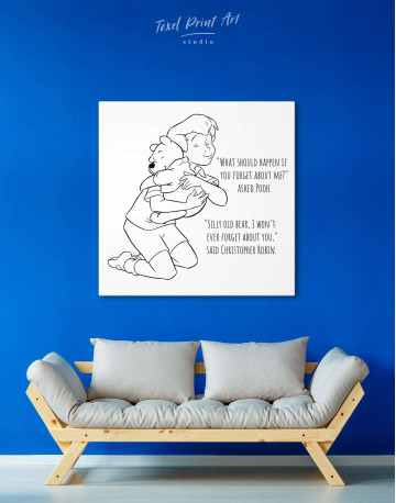 Winnie the Pooh Quote Canvas Wall Art