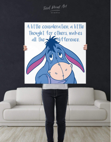 A Little Consideration, A Little Thought For Others, Makes All The Difference Canvas Wall Art - image 2