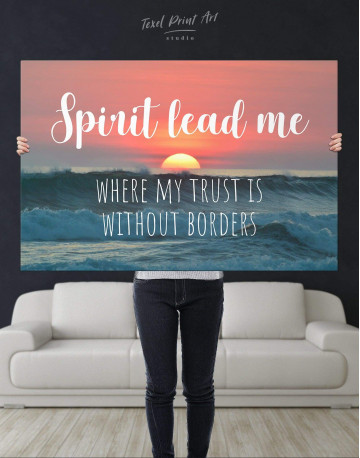 Ocean Spirit Lead Me Where My Trust Is Without Borders Canvas Wall Art - image 3