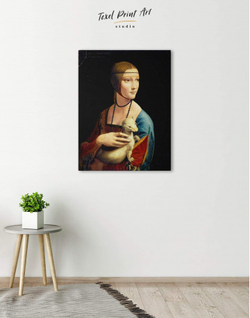 Lady with an Ermine Canvas Wall Art