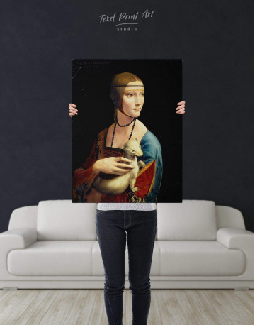Lady with an Ermine Canvas Wall Art - image 3