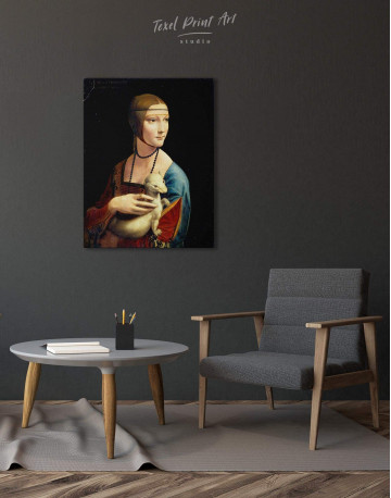 Lady with an Ermine Canvas Wall Art - image 2