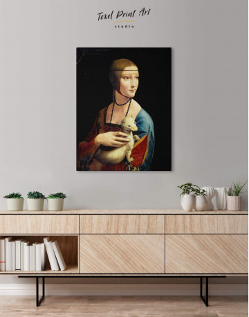 Lady with an Ermine Canvas Wall Art - image 4