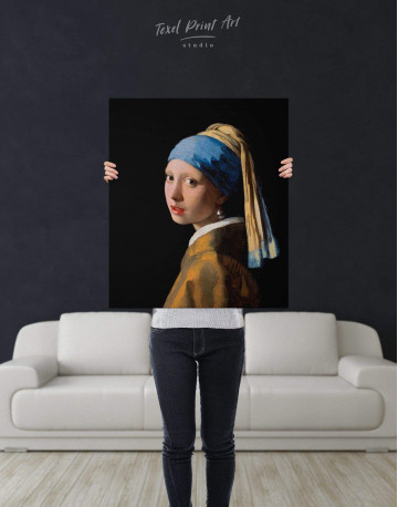 Girl with a Pearl Earring Canvas Wall Art - image 2