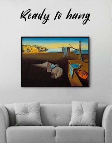 Framed The Persistence of Memory by Salvador Dali Canvas Wall Art