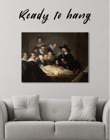 The Anatomy Lesson of Dr. Nicolaes Tulp Canvas Wall Art - image 4