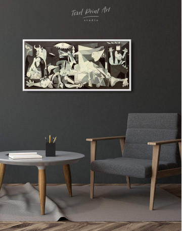 Framed Guernica by Picasso Canvas Wall Art - image 2