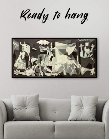 Framed Guernica by Picasso Canvas Wall Art