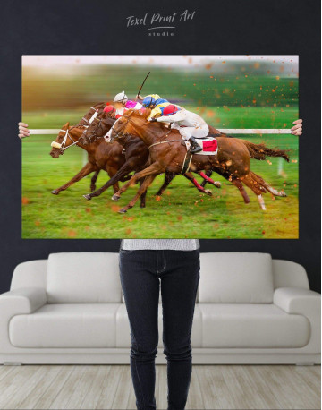 Speedy Horse Racing Canvas Wall Art - image 2