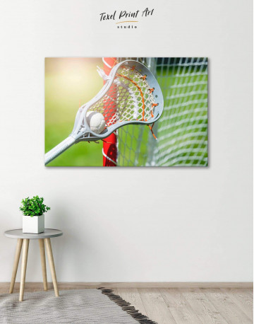 Lacrosse Stick Canvas Wall Art
