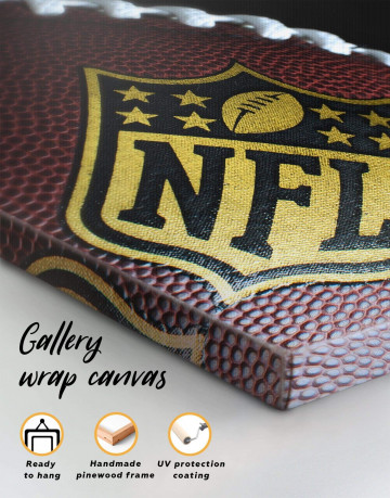 5 Panels NFL Rugby Ball Canvas Wall Art - image 1