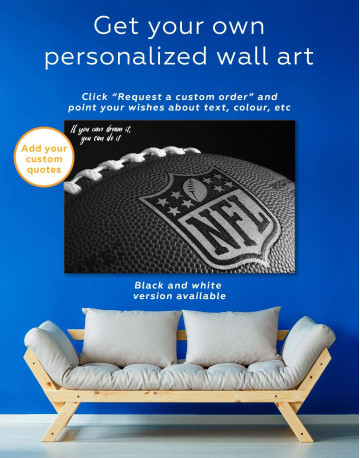 5 Panels NFL Rugby Ball Canvas Wall Art - image 4