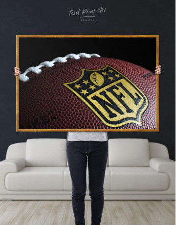 Framed NFL Rugby Ball Canvas Wall Art - image 4