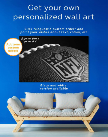 NFL Rugby Ball Canvas Wall Art - image 1