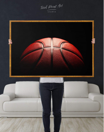 Framed Basketball Ball Canvas Wall Art - image 4