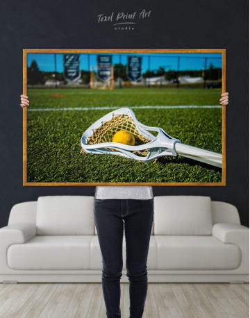 Framed Lacrosse Game Canvas Wall Art - image 2