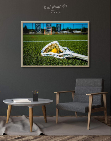 Framed Lacrosse Game Canvas Wall Art - image 1