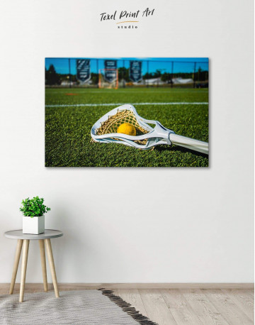 Lacrosse Game Canvas Wall Art