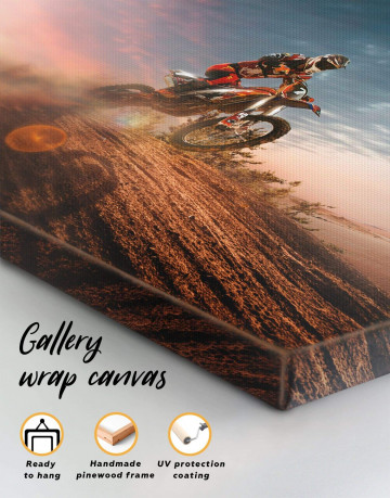 3 Panels Extreme Motocross Canvas Wall Art - image 1