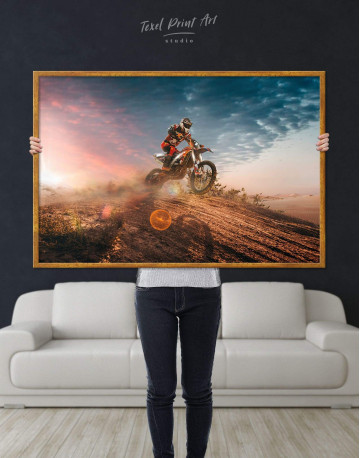 Framed Extreme Motocross Canvas Wall Art - image 2