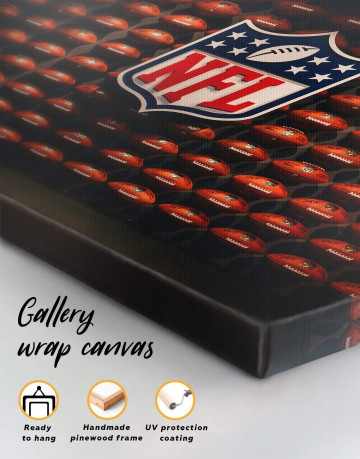 3 Pieces NFL Rugby Logo Canvas Wall Art - image 1