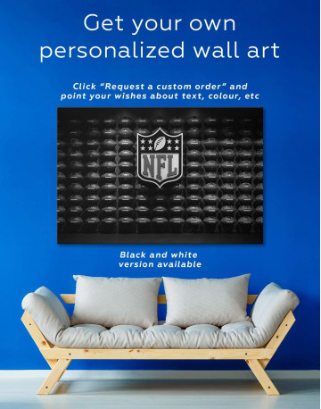 3 Pieces NFL Rugby Logo Canvas Wall Art - image 4