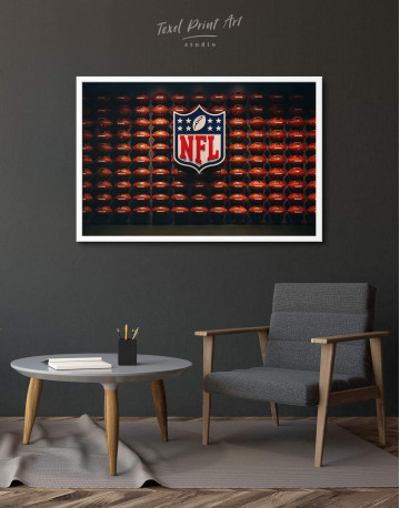 Framed NFL Rugby Logo Canvas Wall Art - image 1