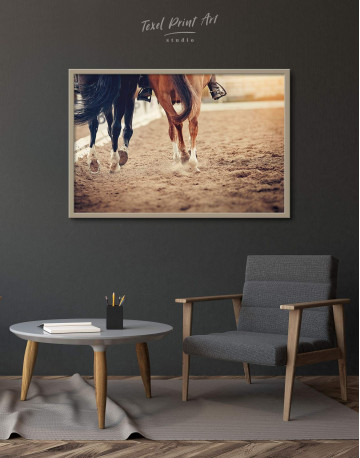 Framed Hippodrome Horse Racing Canvas Wall Art - image 1