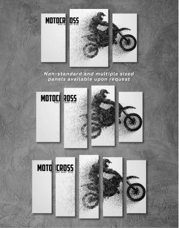 3 Pieces Motocross Ride Baby Ride Canvas Wall Art - image 3