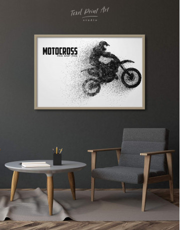 Framed Motocross Ride Baby Ride Canvas Wall Art - image 1