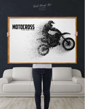 Framed Motocross Ride Baby Ride Canvas Wall Art - image 2