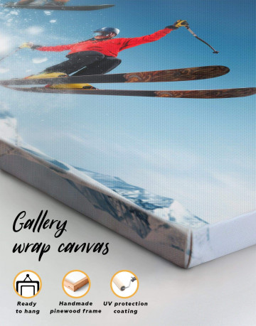 3 Panels Extreme Skiing Canvas Wall Art - image 1