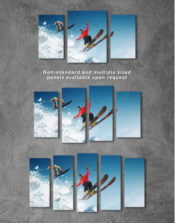 Extreme Skiing Canvas Wall Art - image 4
