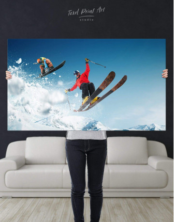 Extreme Skiing Canvas Wall Art - image 2