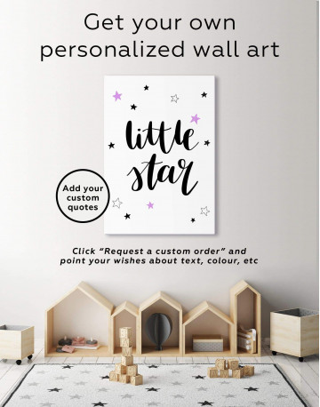 Little Star Nursery Canvas Wall Art - image 1