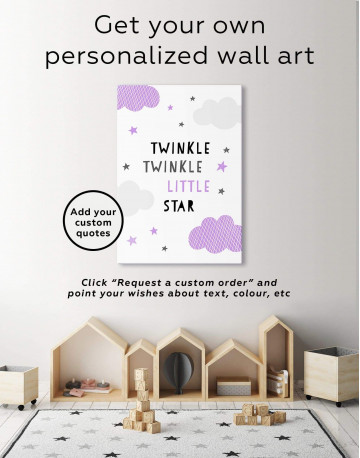 Twinkle Twinkle Little Star Canvas Wall Art - image 1