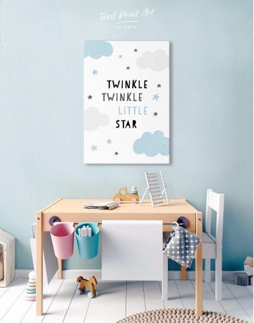 Twinkle Twinkle Little Star Canvas Wall Art