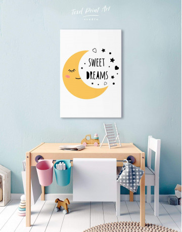 Sweet Dreams Nursery Canvas Wall Art - image 5