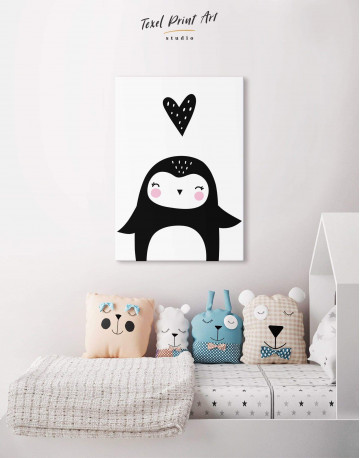 Penguin Nursery Animal Canvas Wall Art - image 4