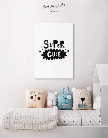 Super Cute Monochrome Nursery Canvas Wall Art - image 4