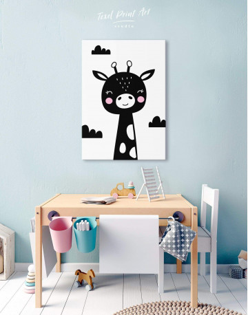 Giraffe Nursery Animal Canvas Wall Art - image 5