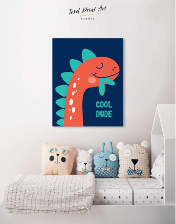 Cool Dude Kids Dinosaur Canvas Wall Art - image 3