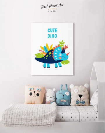 Cute Dino Nursery Canvas Wall Art - image 4