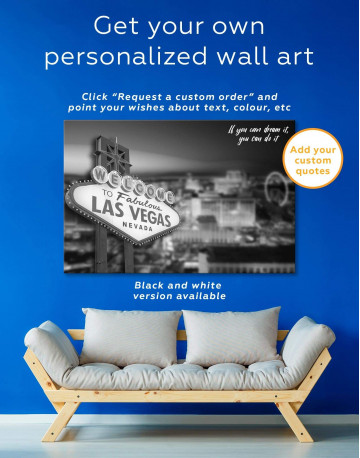 Welcome to Las Vegas Canvas Wall Art - image 1