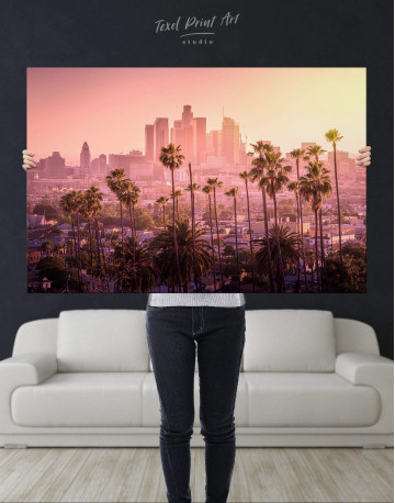 LA Skyline Canvas Wall Art - image 2